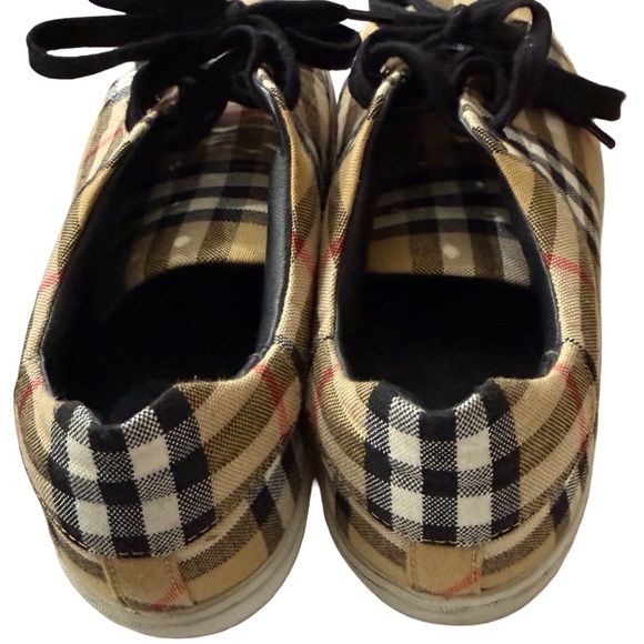 Burberry Womens Plaid Sneakers Size 8 - Picture 7 of 9